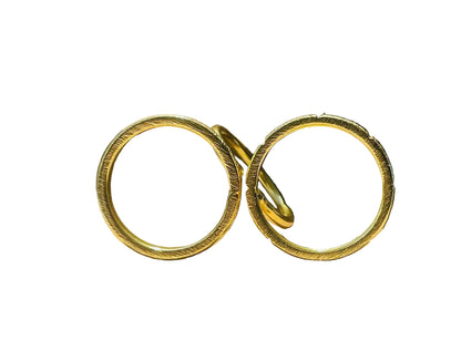 Double Finger Ring – side view | Raavi Jewelry