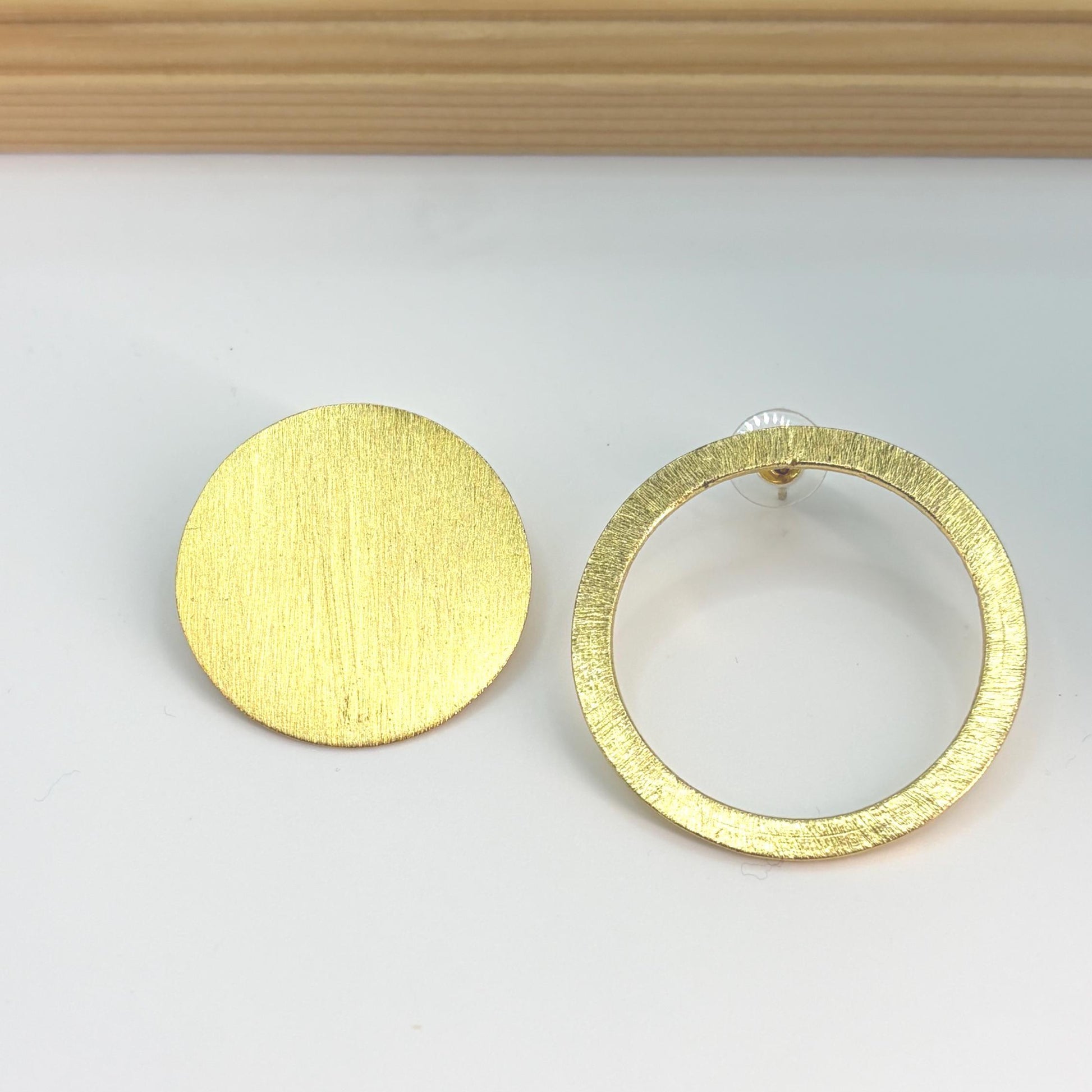 Asymmetric Long Drop Earrings – view 5 | Raavi Jewelry