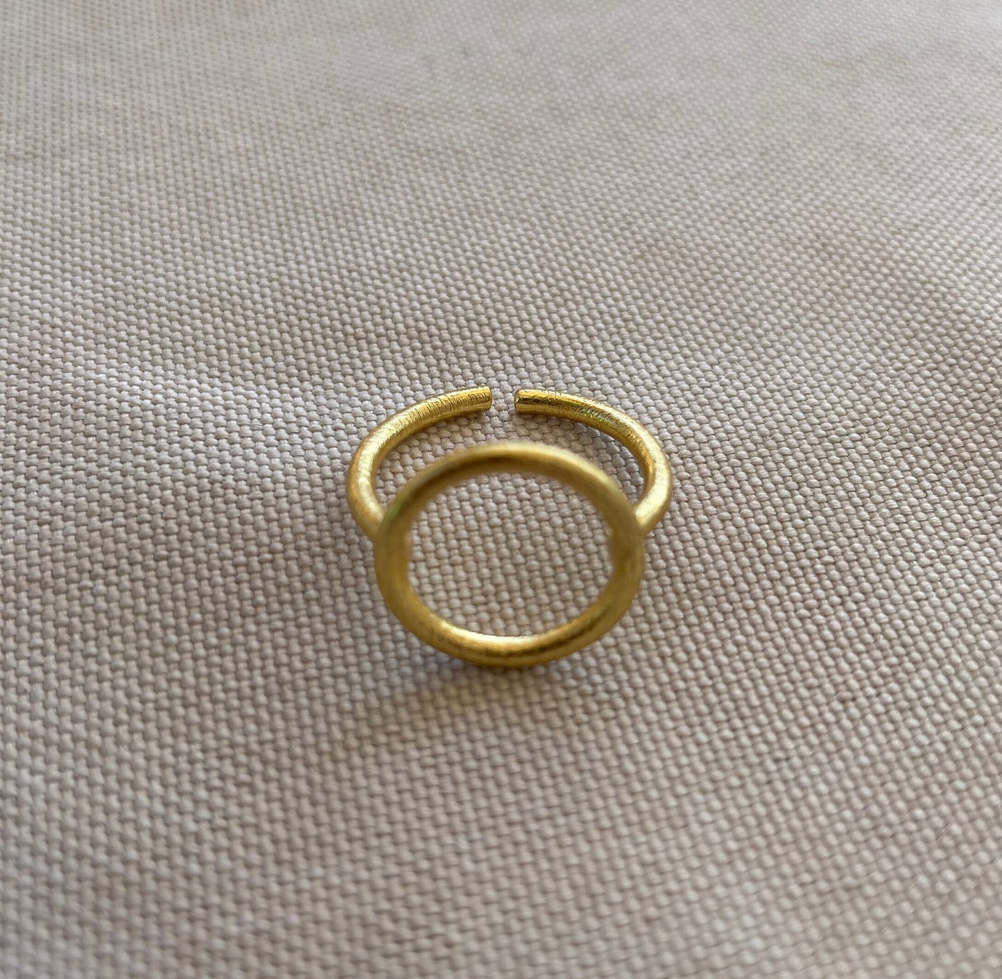 Circular Adjustable Ring – detail close-up | Raavi Jewelry