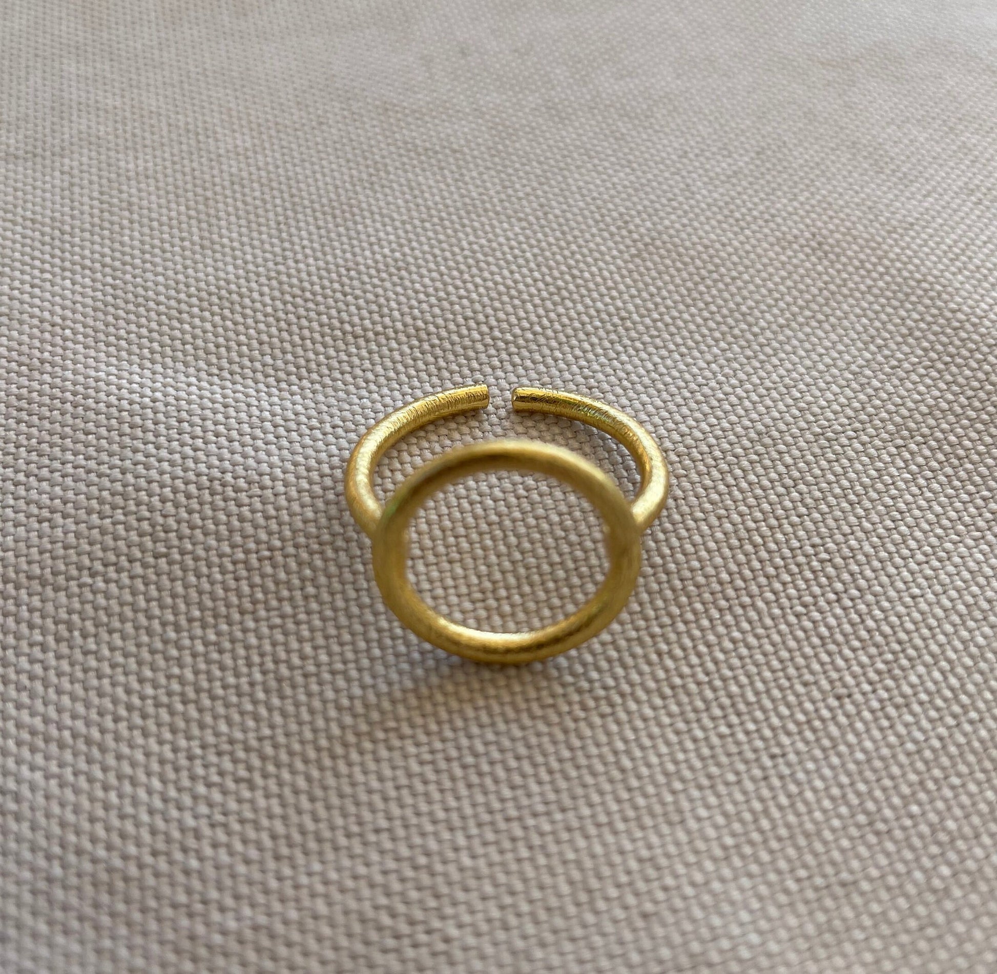 Circular Adjustable Ring – detail close-up | Raavi Jewelry