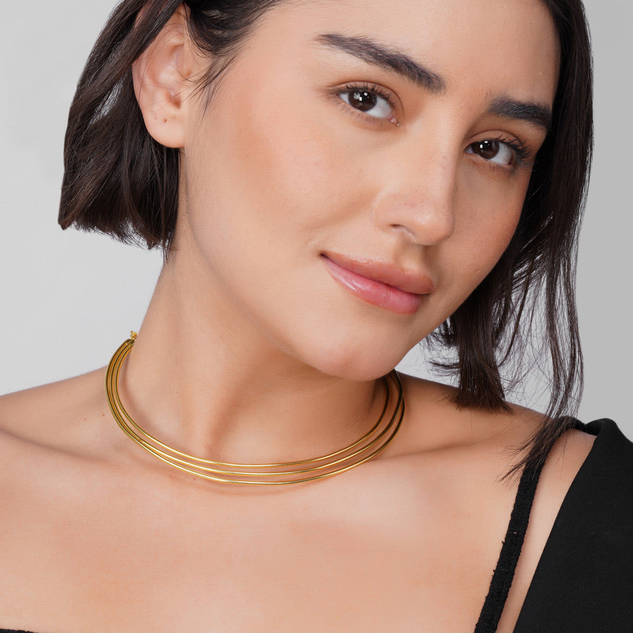 Multilayered Choker – detail close-up | Raavi Jewelry