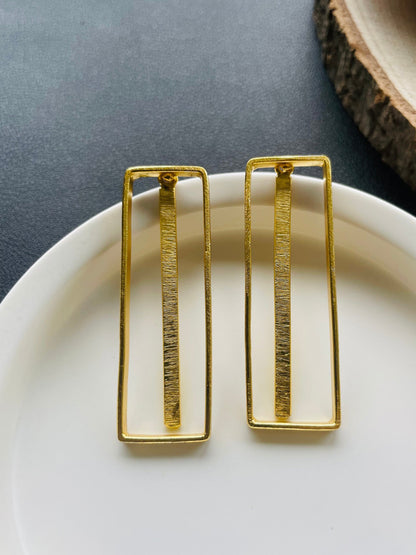 2-in-1 Boho Rectangle Drop Earrings – view 5 | Raavi Jewelry