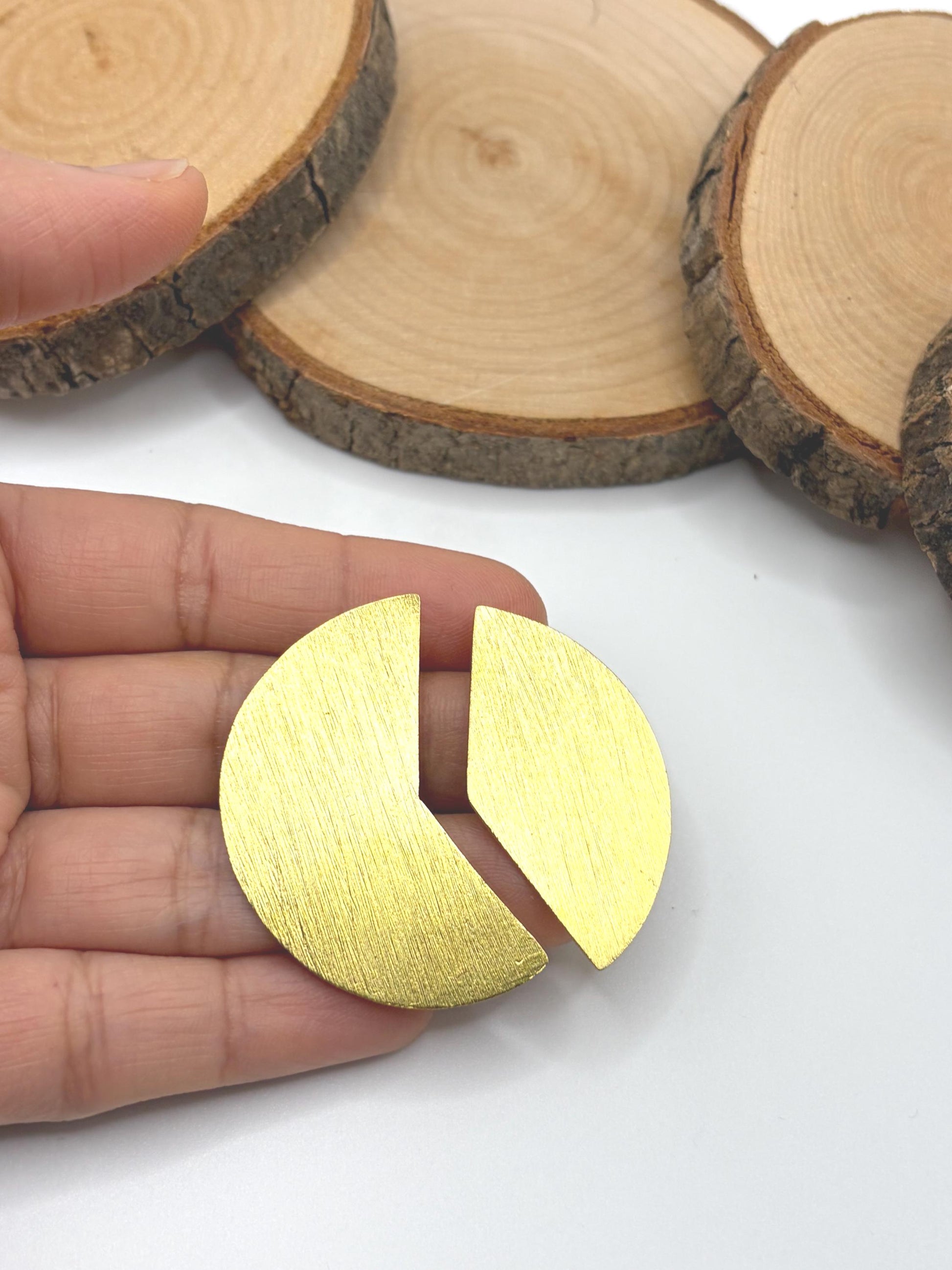 Asymmetric "Split Eclipse" – view 6 | Raavi Jewelry