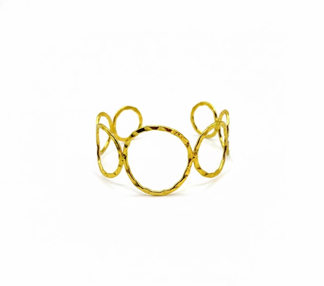 Circular loops Bracelet – worn on model | Raavi Jewelry