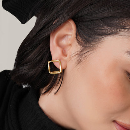 Cube Stud Earrings