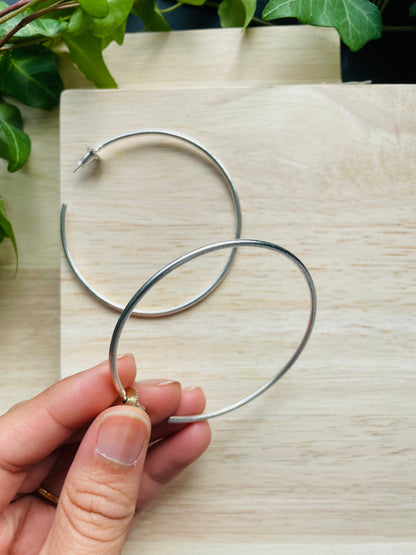 Hoop Earrings – side view | Raavi Jewelry