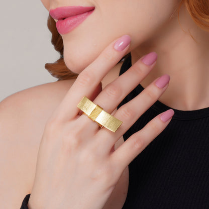 Chunky Geometric Stacking Ring