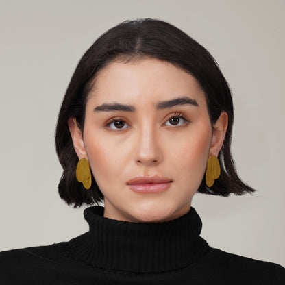 Handmade Small Brass Earrings