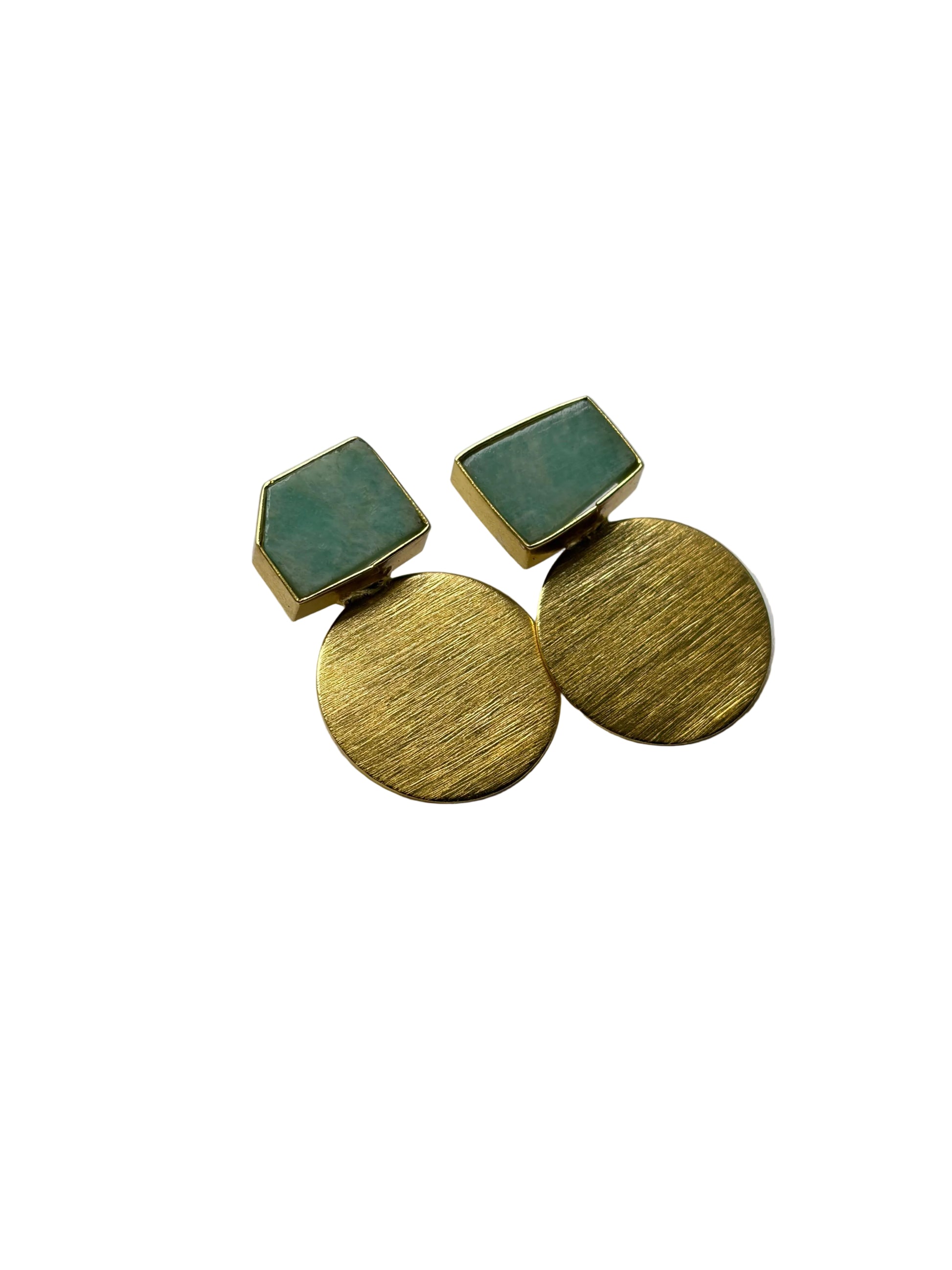 Celestial Balance Stone Drop Earrings – view 7 | Raavi Jewelry