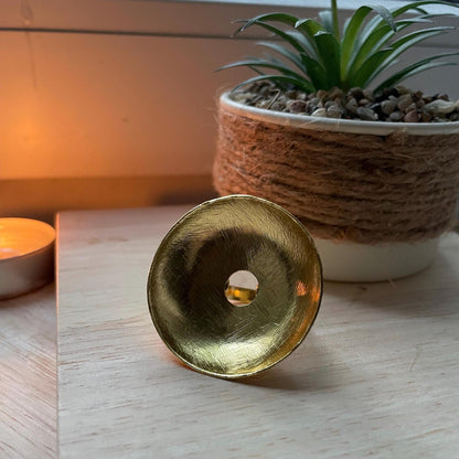 Sculptural Cocktail Ring – side view | Raavi Jewelry