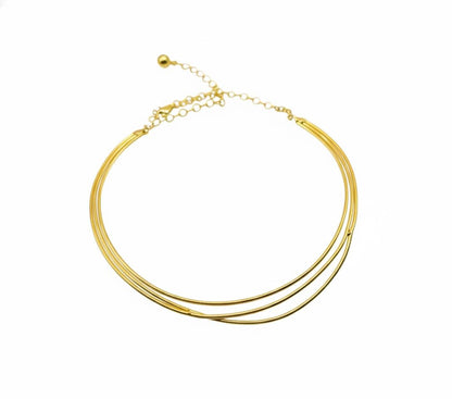 Multilayered Choker – side view | Raavi Jewelry