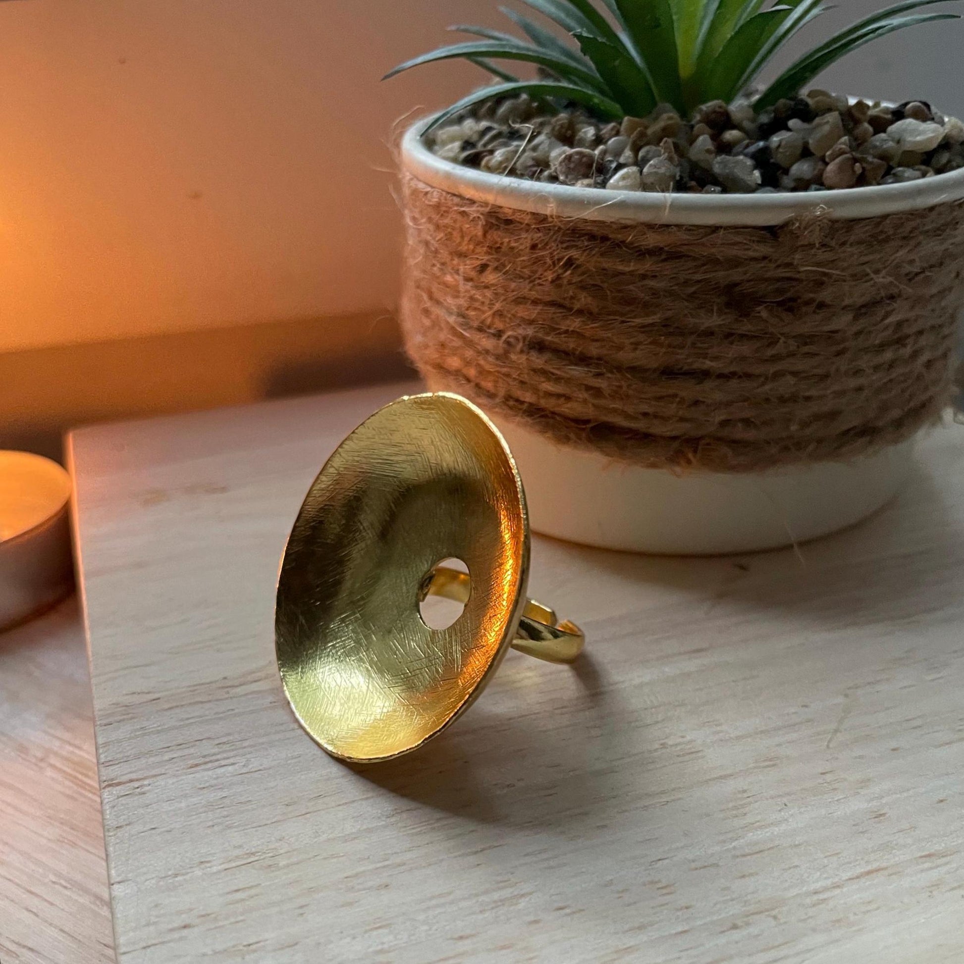 Sculptural Cocktail Ring – detail close-up | Raavi Jewelry