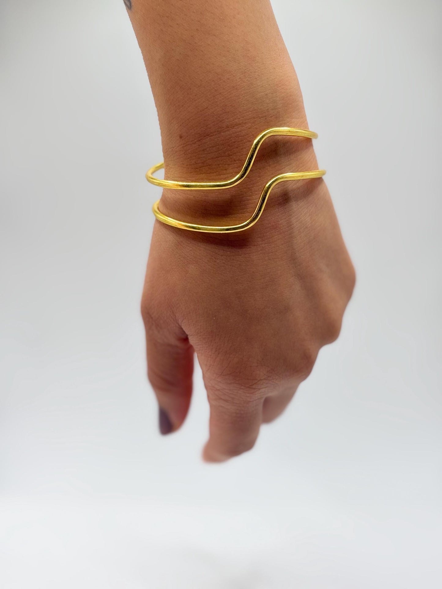 Minimalist Bracelet – worn on model | Raavi Jewelry