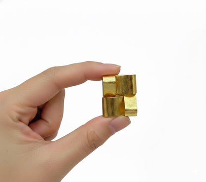 Geometric Earrings – detail close-up | Raavi Jewelry