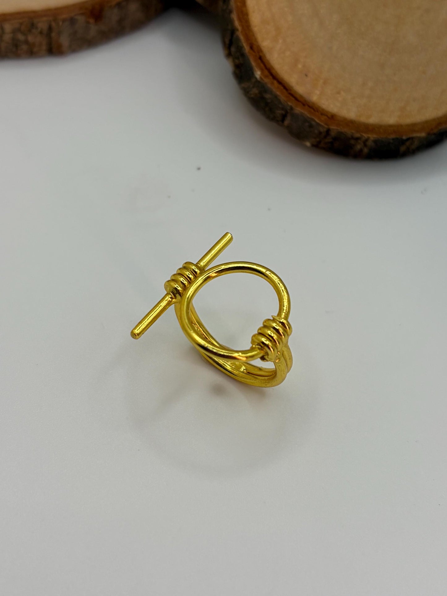 Geometric adjustable Ring – view 5 | Raavi Jewelry